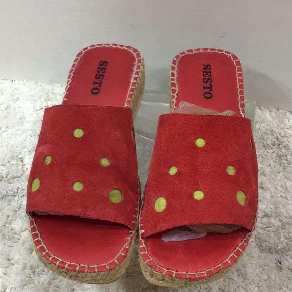 Sesto Meucci suede slide espadrilles - Picture 2 of 7